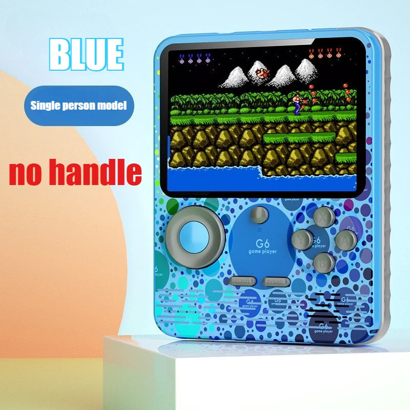G6 Game Console 3 5 Inch Screen Handheld Game Device Portable Games Support 2 Players Video Gaming Machine for Kids Good Vibrations