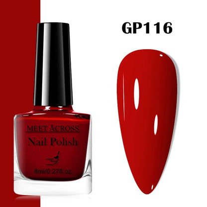 48 Colors Nail Polish Quick Dry No-bake Lasting Water-based Tearable Manicure Not Easy To Fade Semi-permanent Varnish Nail Art Good Vibrations