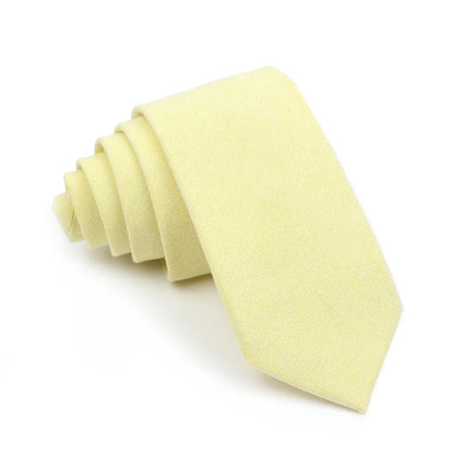 Wed Cotton Tie Solid Color Necktie For Man Woman Blue Pink Yellow Skinny Slim Ties Fashion Wedding Party Gifts Men Accessories Good Vibrations