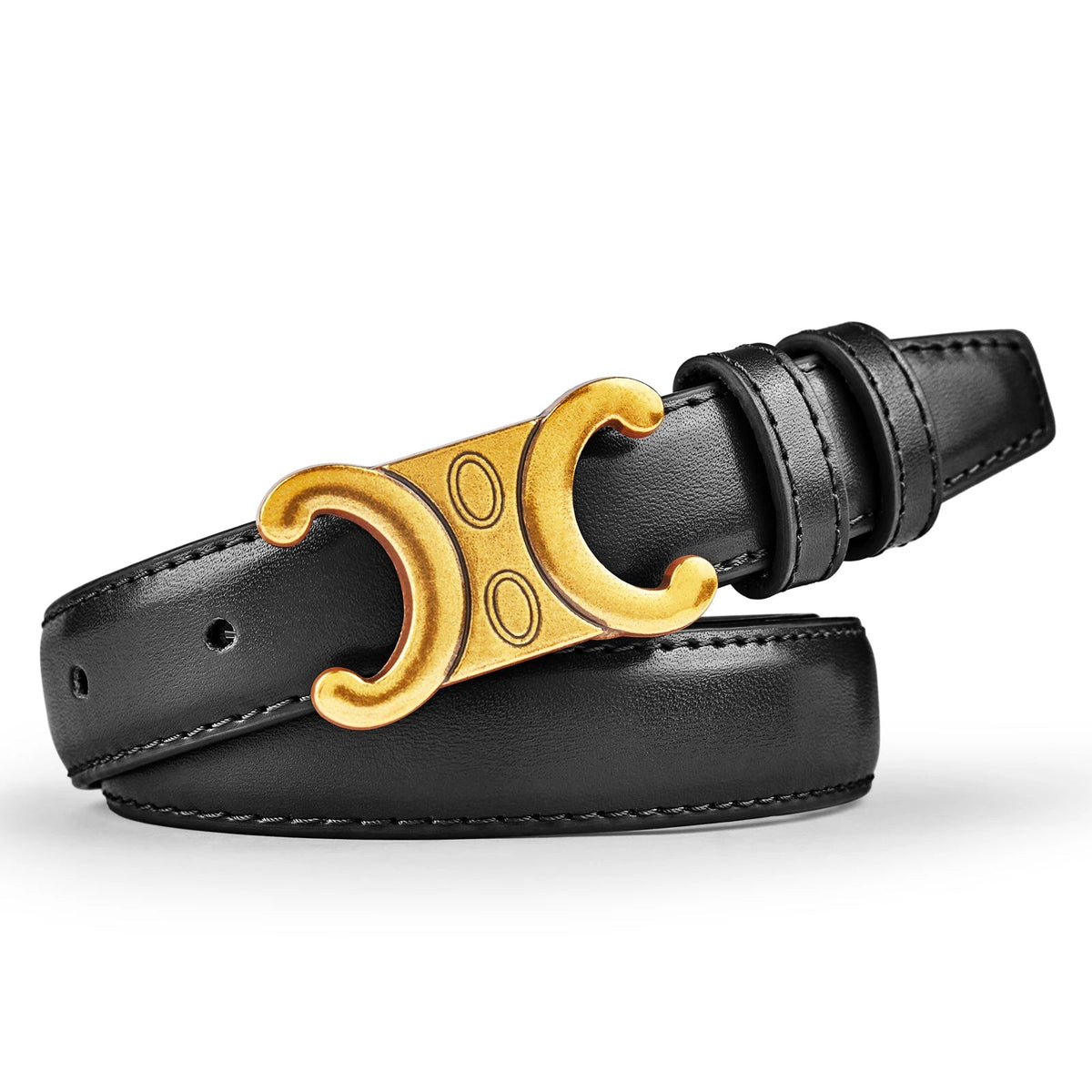 Luxury Women's Belt, Gold Buckle, Genuine Leather Belt, Fashion Style  Match with Jeans, Skirts, Top Quality Belt for Women Good Vibrations