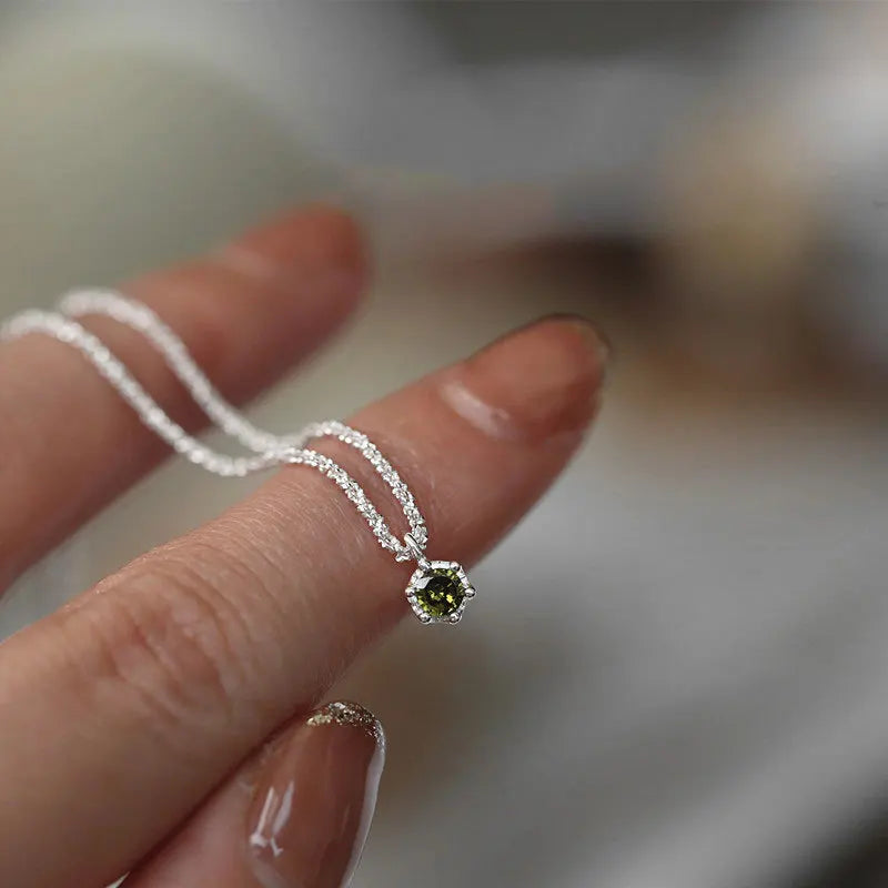 925 Sterling Silver AAA Zircon Necklace Chain High Quality Fashion Jewelry For Women Men Wedding Birthday Party Gift Good Vibrations
