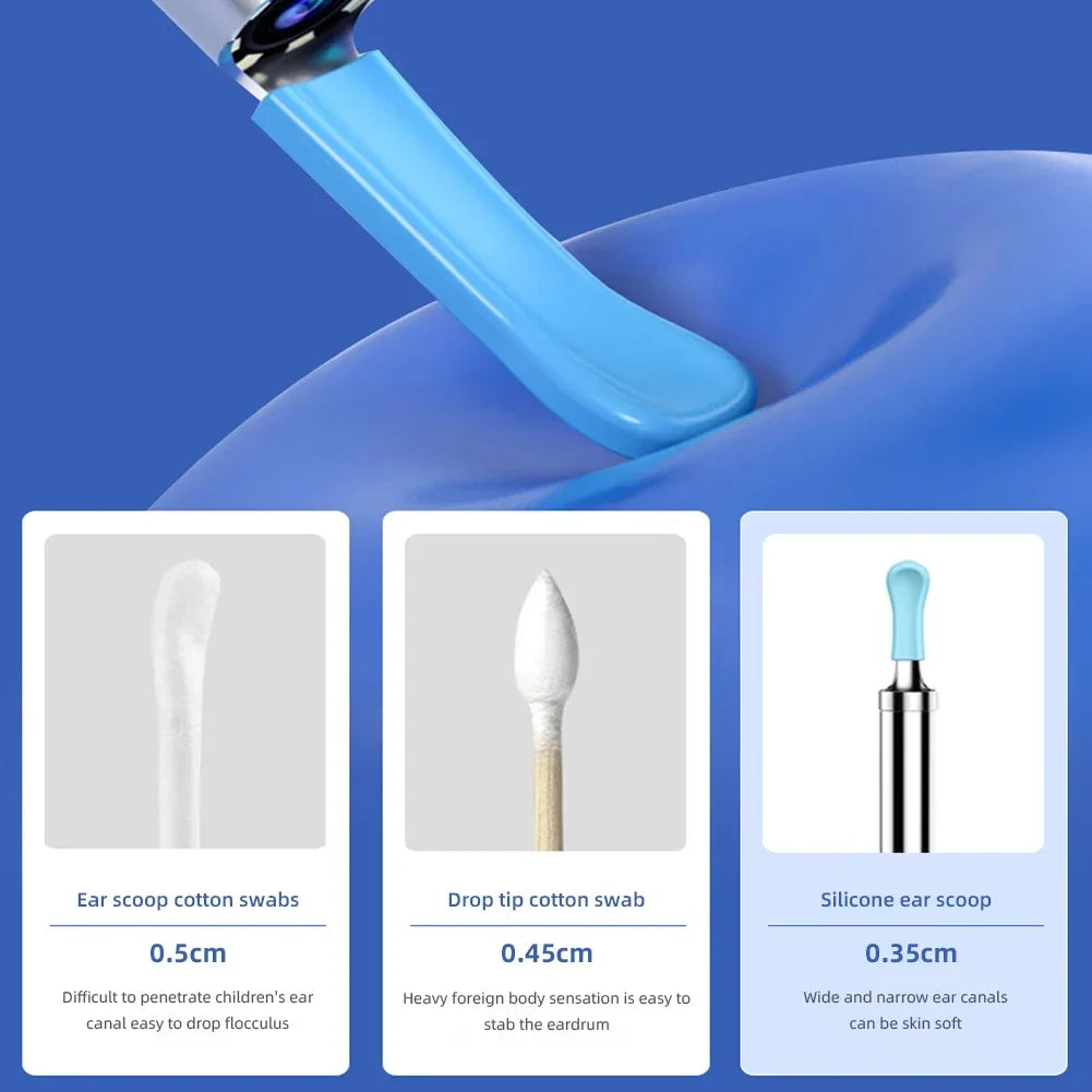 Smart Visual Ear Sticks Otoscope Endoscope Wax Removal Tool Earpick Mini Camera Health Care Ear Cleaner Good Vibrations