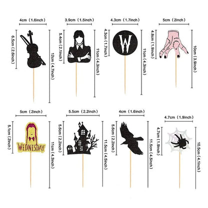 Cake Topper Blood Knife Mask Ghost Face DIY Halloween Cupcake Toppers Ghost Cake Flags Kids Birthday Killer Party Baking Decor Good Vibrations