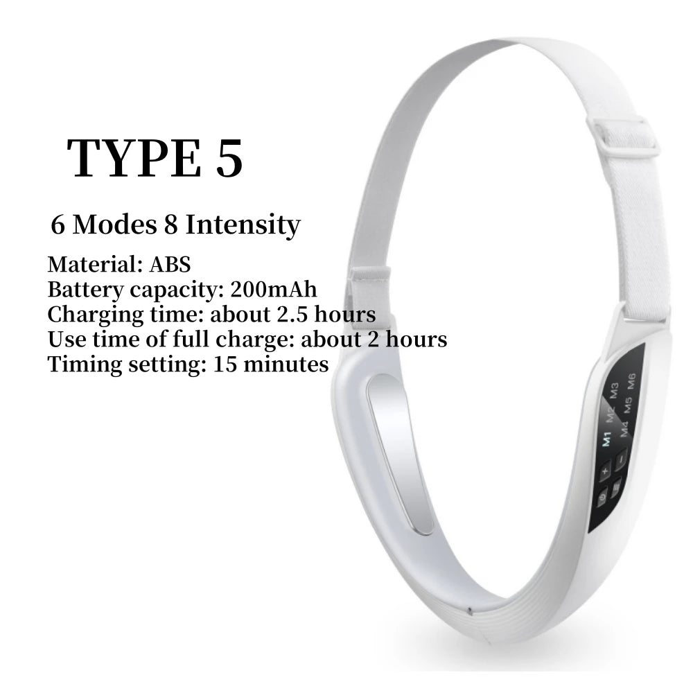 Face Lifting Device Red Light Skin Rejuvenation V Face Massager Double Chin Lift Up with Remote Control Facial Beauty Instrument Good Vibrations