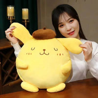 Sanrio Pom Purin Sitting Large Cute Plush Doll Japanese Genuine Pillow Gift Kids Kawaii Sanrio Plush Merch Good Vibrations