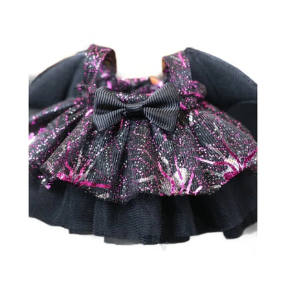 17cm Dolls Clothing For Labubu Outfit Accessories Sitting Party Halloween Trick-Or-Treat Series Devil Angel Purple Dress Good Vibrations