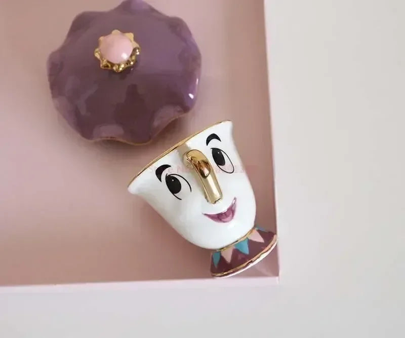 Disney Teapot Cute Cartoon Beauty And The Beast Coffee Pots Mug Mrs Potts Chip Cup Tea Cup Pots One Tea Sets Droshipping Good Vibrations Adult Super Store