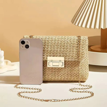 Crossbody Bag for Women Chain Strap Banquet Stylish Accessory Shoulder Bag for Day-to-Night Outfits Good Vibrations