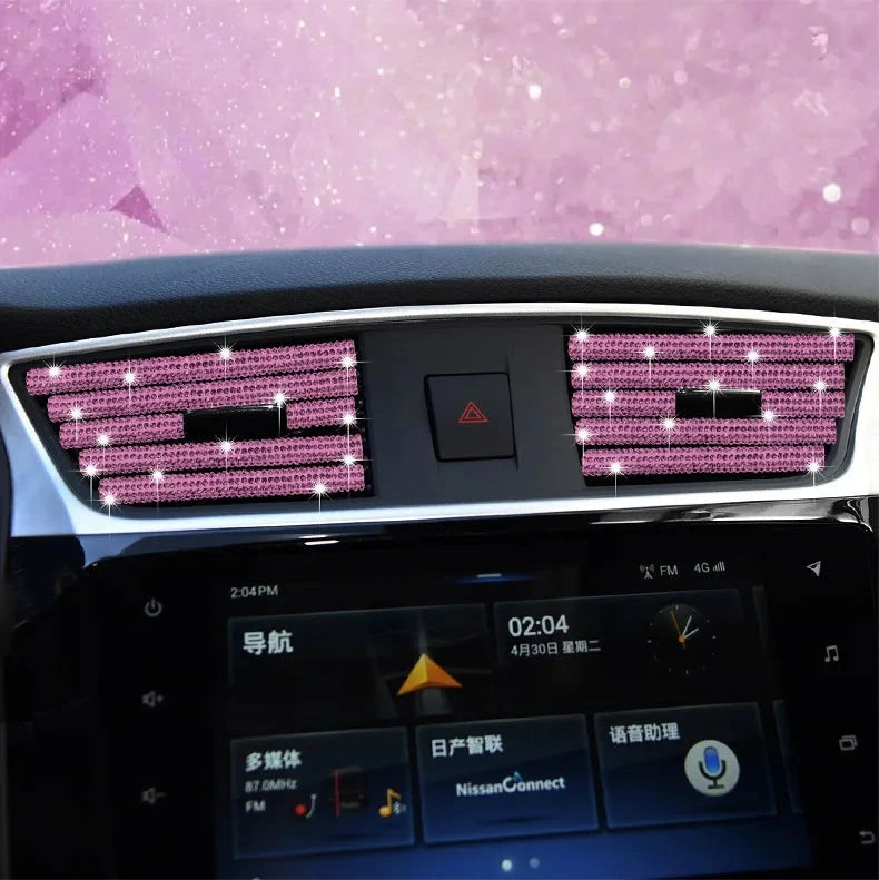 Automotive accessories embedded with pink diamonds, rhinestone interiors, essential car products - a variety of choices Good Vibrations Adult Super Store
