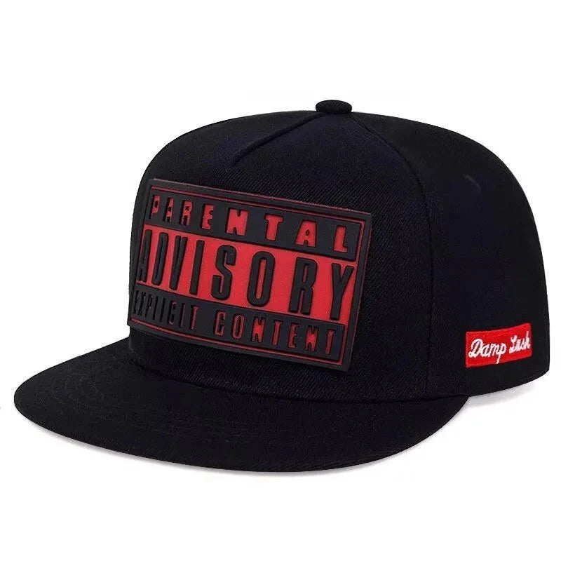 European and American cross-border hot three-dimensional letter printing baseball hat men and women flat brim hip-hop hat street Good Vibrations