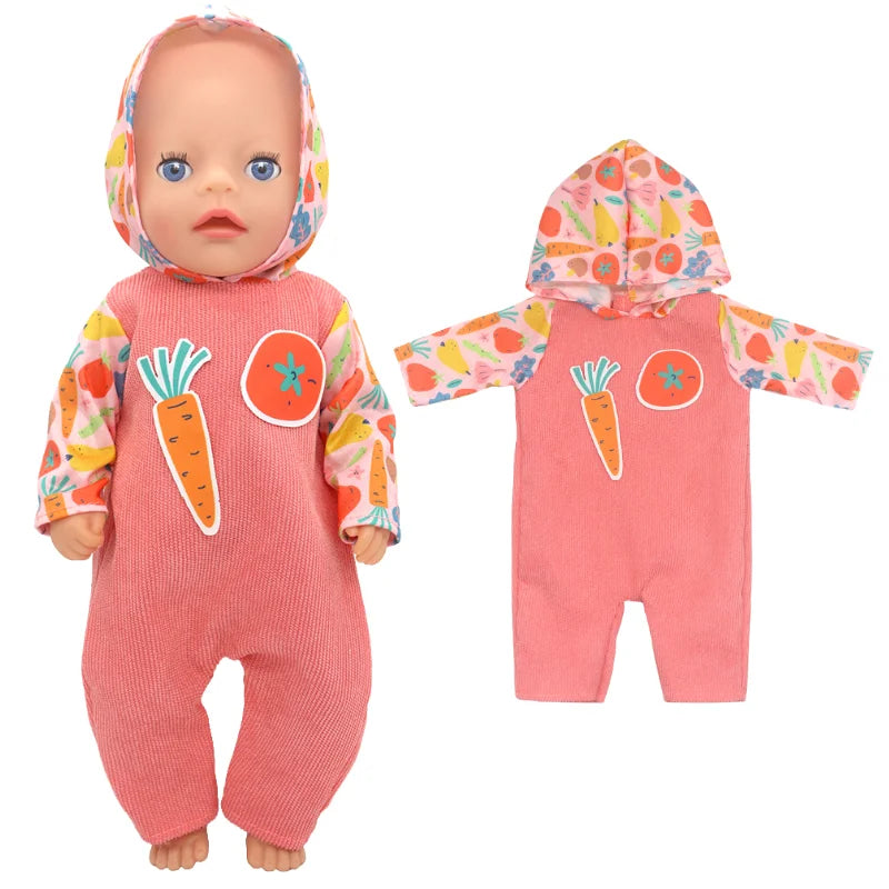 36cm Reborn Baby Doll Clothes 14 Inch Doll Outfit Rompers Toys Wears Good Vibrations