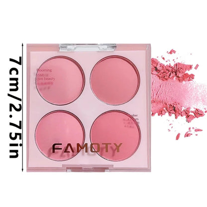 4 Colors Blush Powder Face Makeup  Sweet Warm Colors Matte Cheek Powder Facial Beauty Cosmetic Makeup Blush Good Vibrations