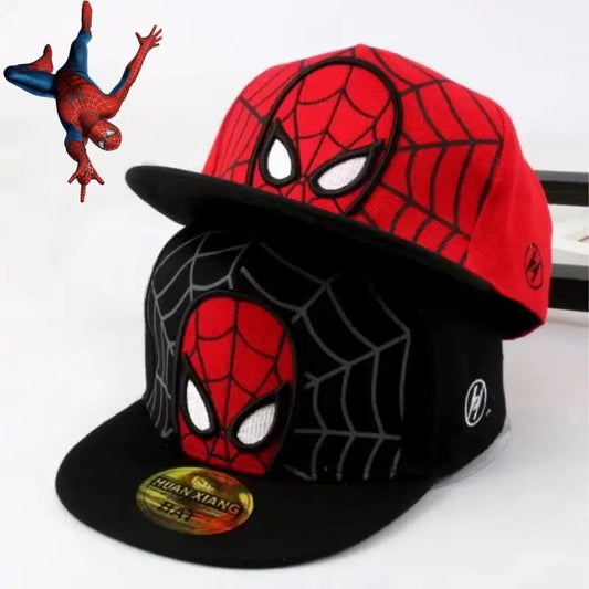 Anime Cartoon Spiderman Hats for Kids Baseball Cap Spring Summer Children's Snapback Hip Hop Adjustable Caps Good Vibrations