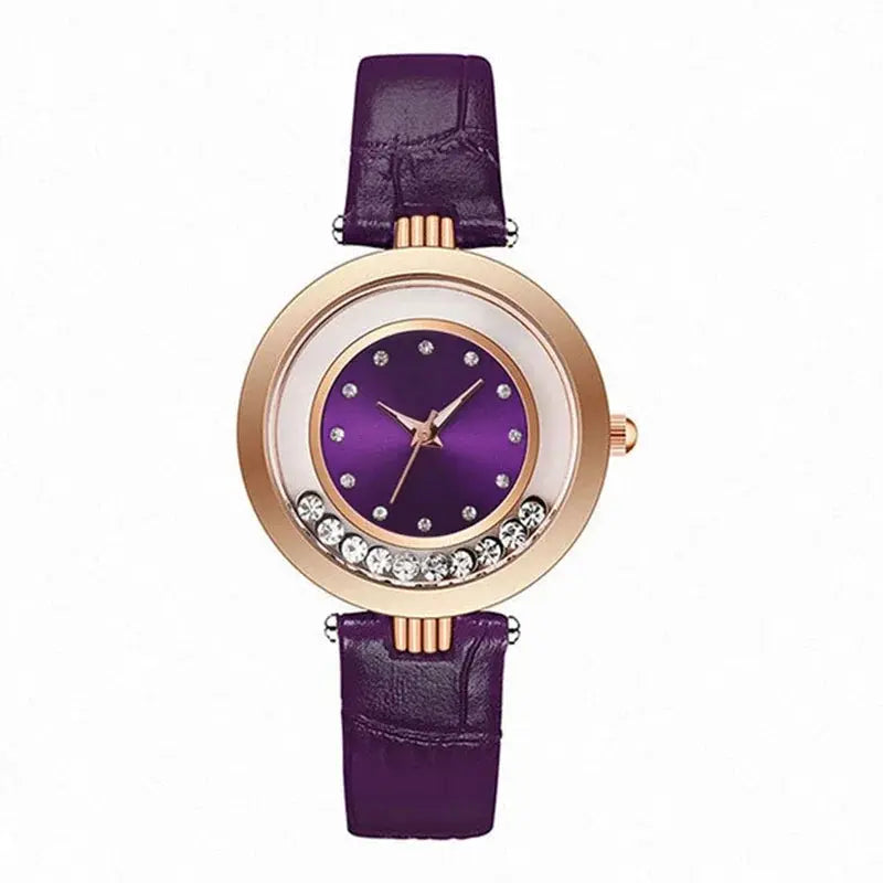 Watches For Women Female Luxury Temperament Ladies Watch Leather Belt Diamond Watch Analog Quartz Watch Reloj Mujer Montre Femme Good Vibrations