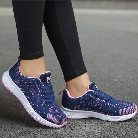Women Sports Shoes 2023 Trends Sneakers Women Light Sport Sneaker Breathable Casual Shoes For Women White Tennis Female Footwear Good Vibrations