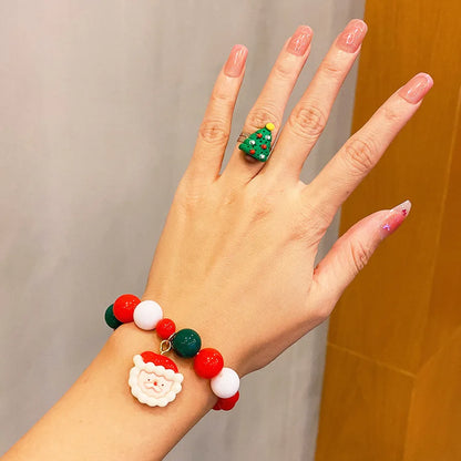 Children's Christmas Gift Jewelry Set: Colorful Bracelet, Versatile Ring & Headrope– Ideal Festive Xmas Present for Boys & Girls Good Vibrations