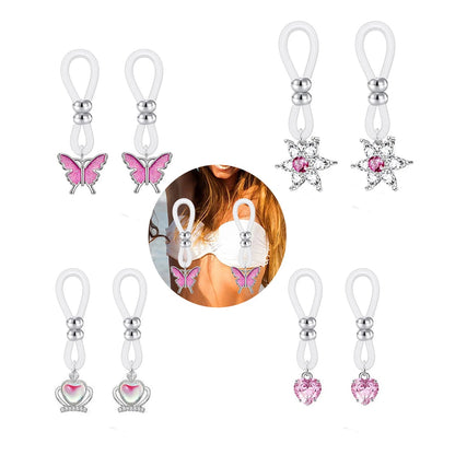 Sexy Women Piercing Rings Bra Nipple Hoops Butterfly Nipple Ring Nipple Piercing Body Jewelry Body Piercing Nipple Bar Rings Good Vibrations