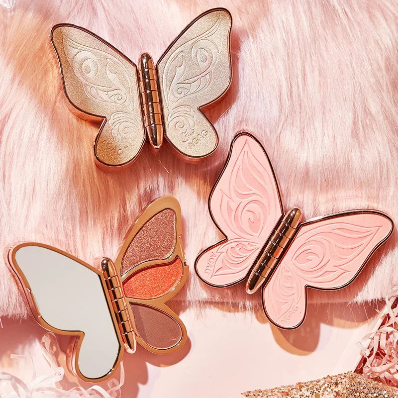 Butterfly Eye Shadow Six Color Eyeshadow Palette Easy to Color Glitter Matte Makeup Make-up For Women Korean Cosmetics Makeup Good Vibrations