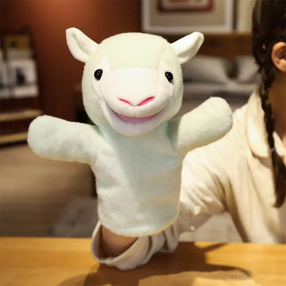Stuffed Plush Animals Toys Hand Finger Puppet Kawaii Dolls Educational Baby Toys Learning & Education Monkey Tiger Children Gift Good Vibrations