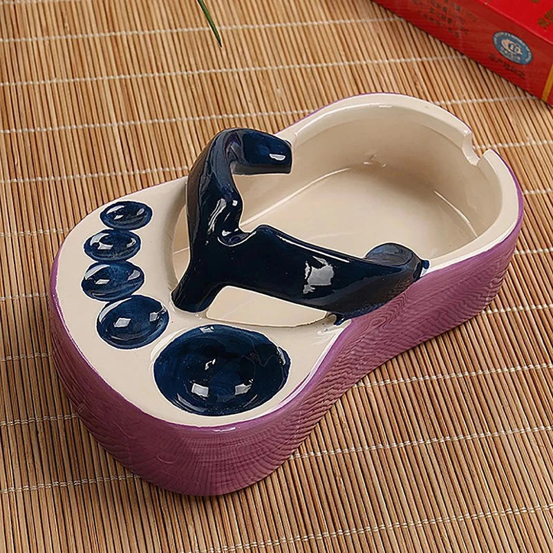 Lovely Flip Flops Ketchup Soy Sauce Dipper Portable Ceramic Salad Saucer Dipping Bowl Cute Mini Snacks Plate Seasoning Container Good Vibrations