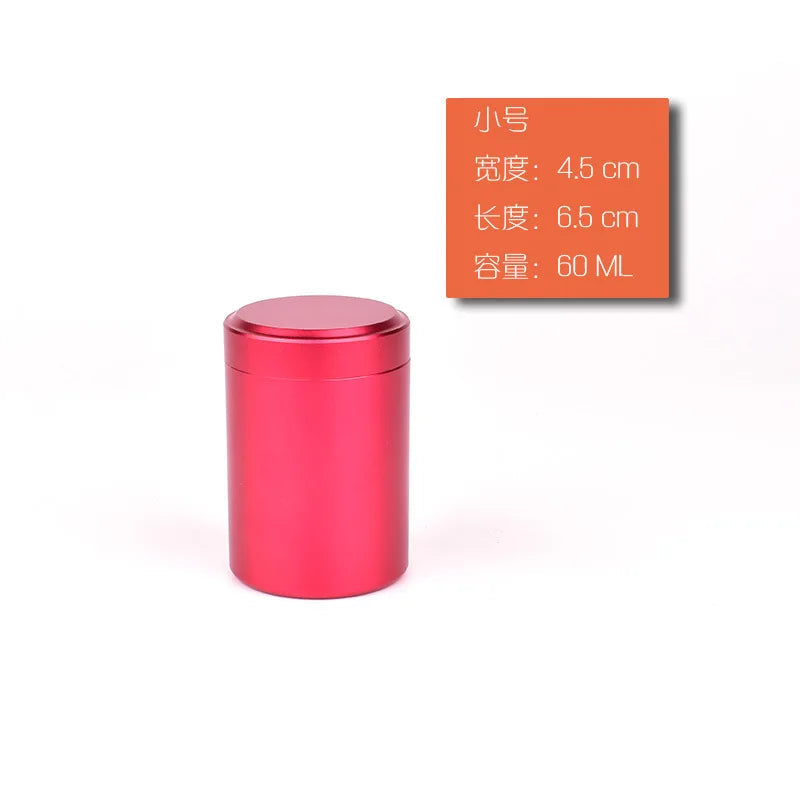 New Airtight Smell Proof Container Quality Stainless Steel Mini Tea Cans Herb Stash Jar Tea Coffee Storage Box Tea Caddies Box Good Vibrations Adult Super Store
