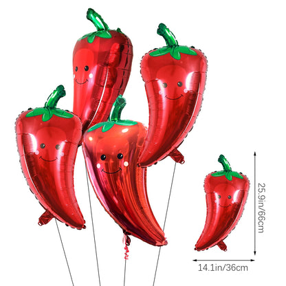 2025 Fiesta Party Decoration Balloons Mexican Fiesta Party Decorations Taco Luau Decorations Birthday Party Supplies Home Decor Good Vibrations