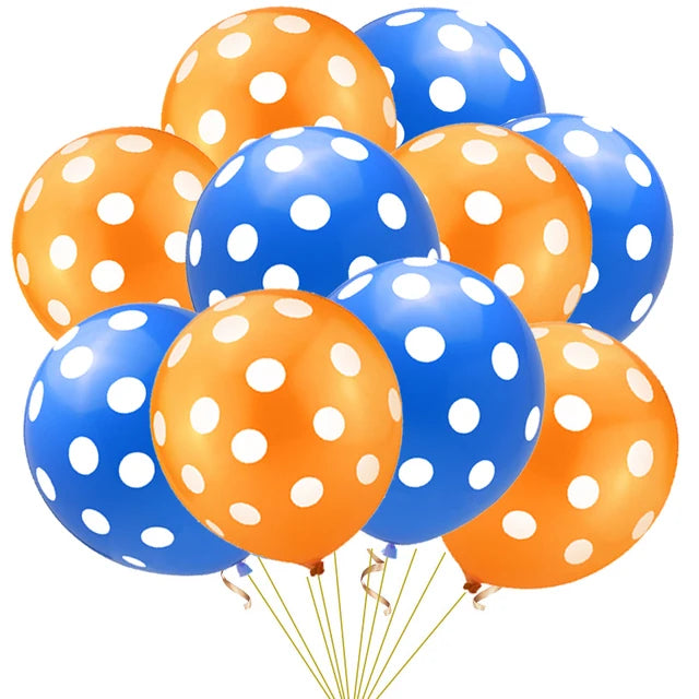 20pcs Polka Dot Balloons Globes 12Inch Pink Blue Latex Polka Dot Balloon Multicolor Wedding Birthday Party Festival Decoration Good Vibrations