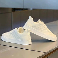 2025New Men's Sneakers White Casual Shoes Tennis Training Shoes for Men Comfort Board Shoes Sport Running Shoe Zapatillas Hombre Good Vibrations