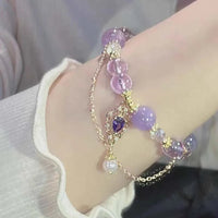 New Luxury Elegant Crystal Beads Bracelet for Women Butterfly Dreamcatcher Tassel Charm Bracelet Girl Party Fashion Jewelry Gift Good Vibrations