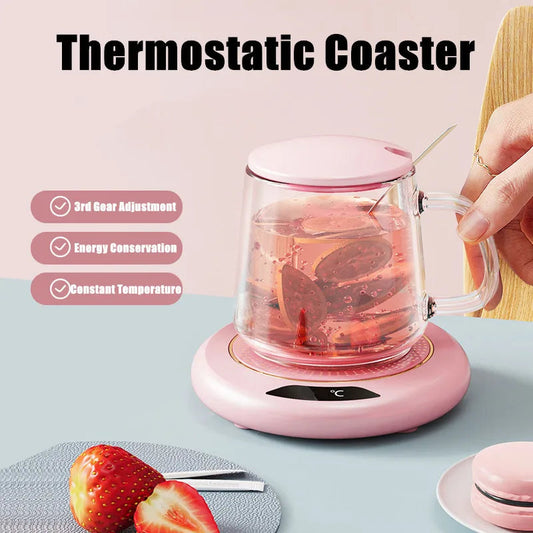 1PC Thermostatic Heating Coaster USB Home Heating Coaster 3-speed Adjustment Heating 55 Degrees Constant Temperature Good Vibrations Adult Super Store