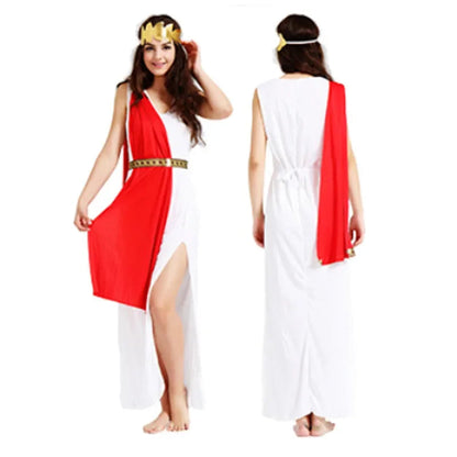 Greek Roman Costume Grecian Goddess Cosplay Clothing Family Party Decor   Decorative Props Boys Girls Child  Halloween Good Vibrations
