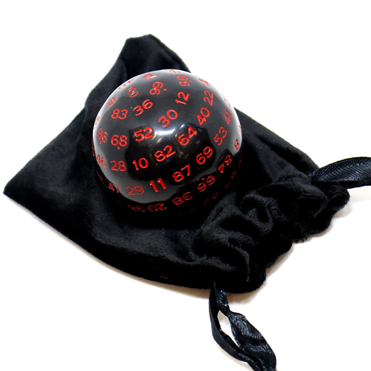 1pc D100 Dice, Board Game Dice, Polyhedral Table Game Dice Role-Playing RPG Dice, Games and Hobbies, With Velvet Bag Good Vibrations
