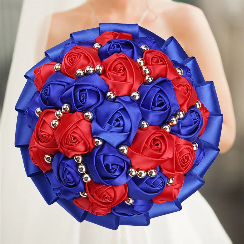 Navy Wedding Bouquet Bridesmaid Bridesmaid Holding Flowers for Wedding Decoration Good Vibrations