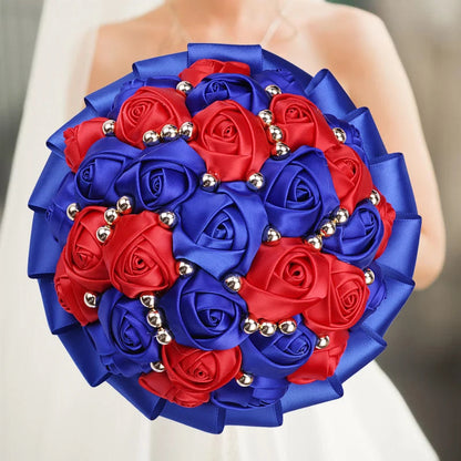 Navy Wedding Bouquet Bridesmaid Bridesmaid Holding Flowers for Wedding Decoration Good Vibrations