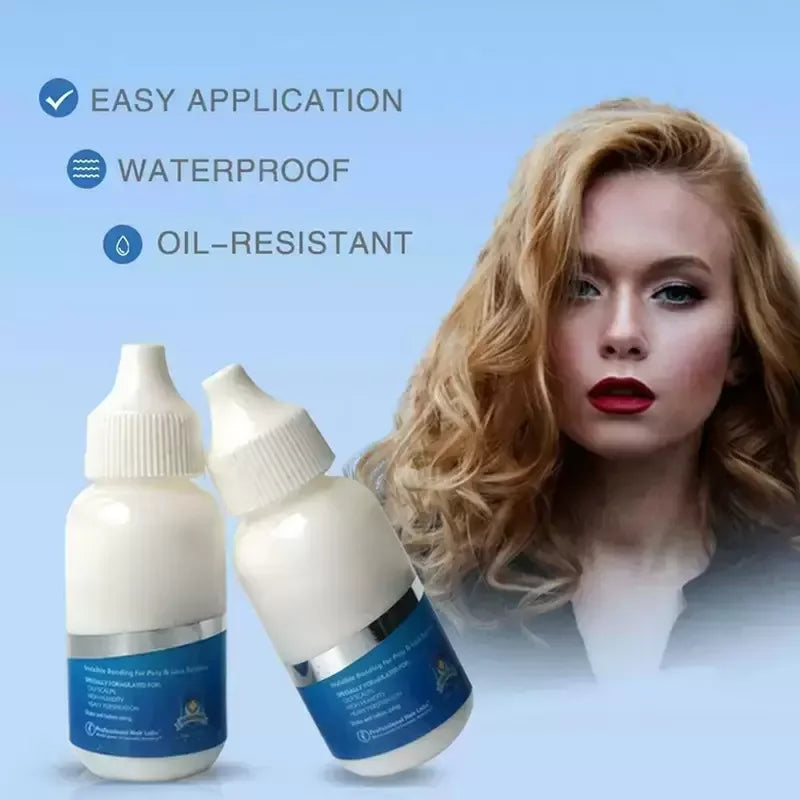 Wig Adhesive Waterproof Lace Glue Invisible Hair Bonding Glue For Toupee Frontal Closure Hair Replacement Adhesive Ghost+Remover Good Vibrations