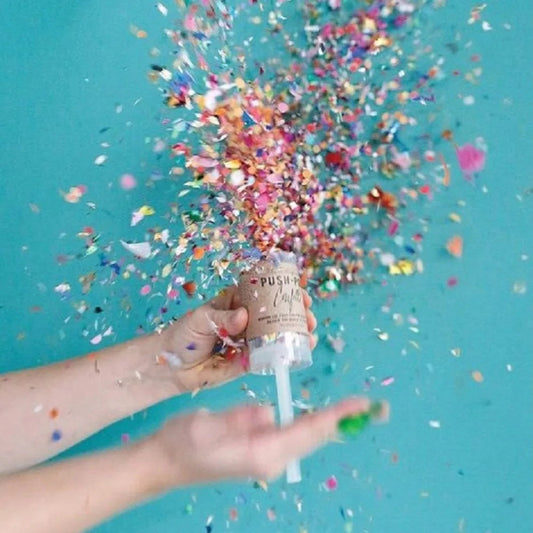 Colorful Pastel Exploding Birthday Anniversary Bridal Shower Party Supplies Confetti Popper Confetti Decorations For Wedding Good Vibrations