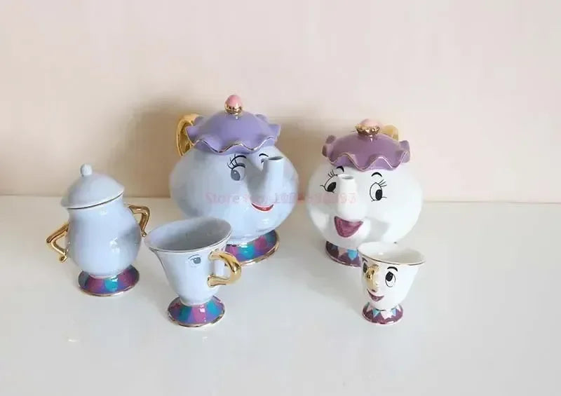 Disney Teapot Cute Cartoon Beauty And The Beast Coffee Pots Mug Mrs Potts Chip Cup Tea Cup Pots One Tea Sets Droshipping Good Vibrations Adult Super Store