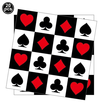 Casino Birthday Party Supplies for Adults Casino Party Decors Poker Paper Plates Cups Napkins Casino Night Vegas Supplies Favors Good Vibrations