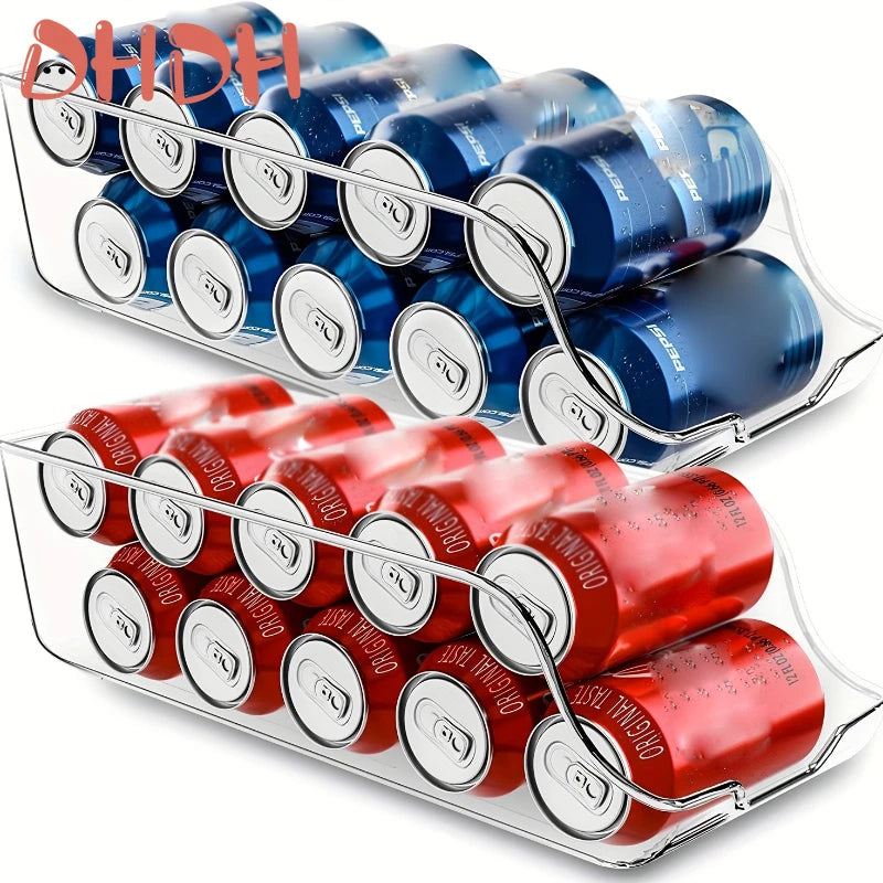 Refrigerator Storage Box Fridge Organizer Kitchen Storage Cans Soda Cans Storage Cans Basket Storage Containers Pantry Organizer Good Vibrations