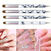 Dual-Ended Nail Art Brushes And Dotting Pens Set, Professional Manicure Detailing Tools, French Nail Art Pen Kit Good Vibrations