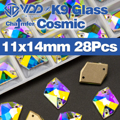 VDD Chamfer AAAAA Top Quality K9 Glass Sew On Rhinestones Sewing Crystal AB Flatback Stone For Clothes Accessories Wedding Dress Good Vibrations