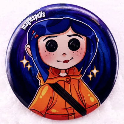 Halloween Horror Doll Brooch Anime Trend Bag Accessories Pin Personalized Metal Denim Hat Badge Collar Jewelry Boutique Gifts Good Vibrations