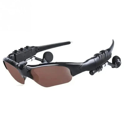 Stereo Earphones Wireless Headset with Mic Glasses Sunglasses for Driving Cycling Sports Noise Reduction Headphones Good Vibrations