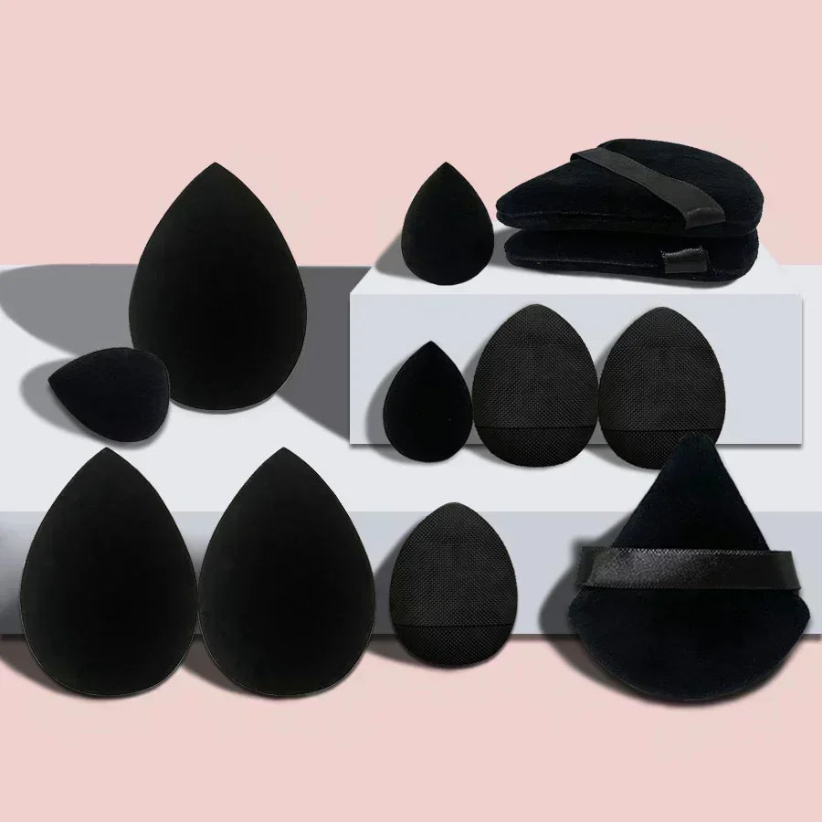 12Pcs Makeup Sponge Blender Beauty Egg Set Foundation Sponges Liquid Cream Cosmetic Puff Women Make Up Accessories Beauty Tools Good Vibrations