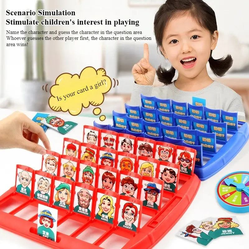 1 Set Guess Who I Am Gift Parent-Child Interactive Double Puzzle Gift Party Favors Good Vibrations