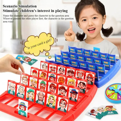 1 Set Guess Who I Am Gift Parent-Child Interactive Double Puzzle Gift Party Favors Good Vibrations