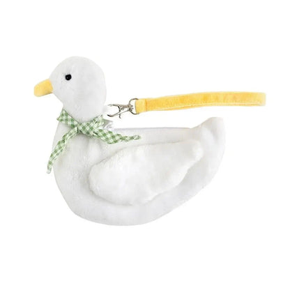 Cute Animal Plush Duck Coin Purse Zipper Large Capacity Animal Handbag Ins Style Cartoon Cartoon Wrist Bag Shopping Good Vibrations