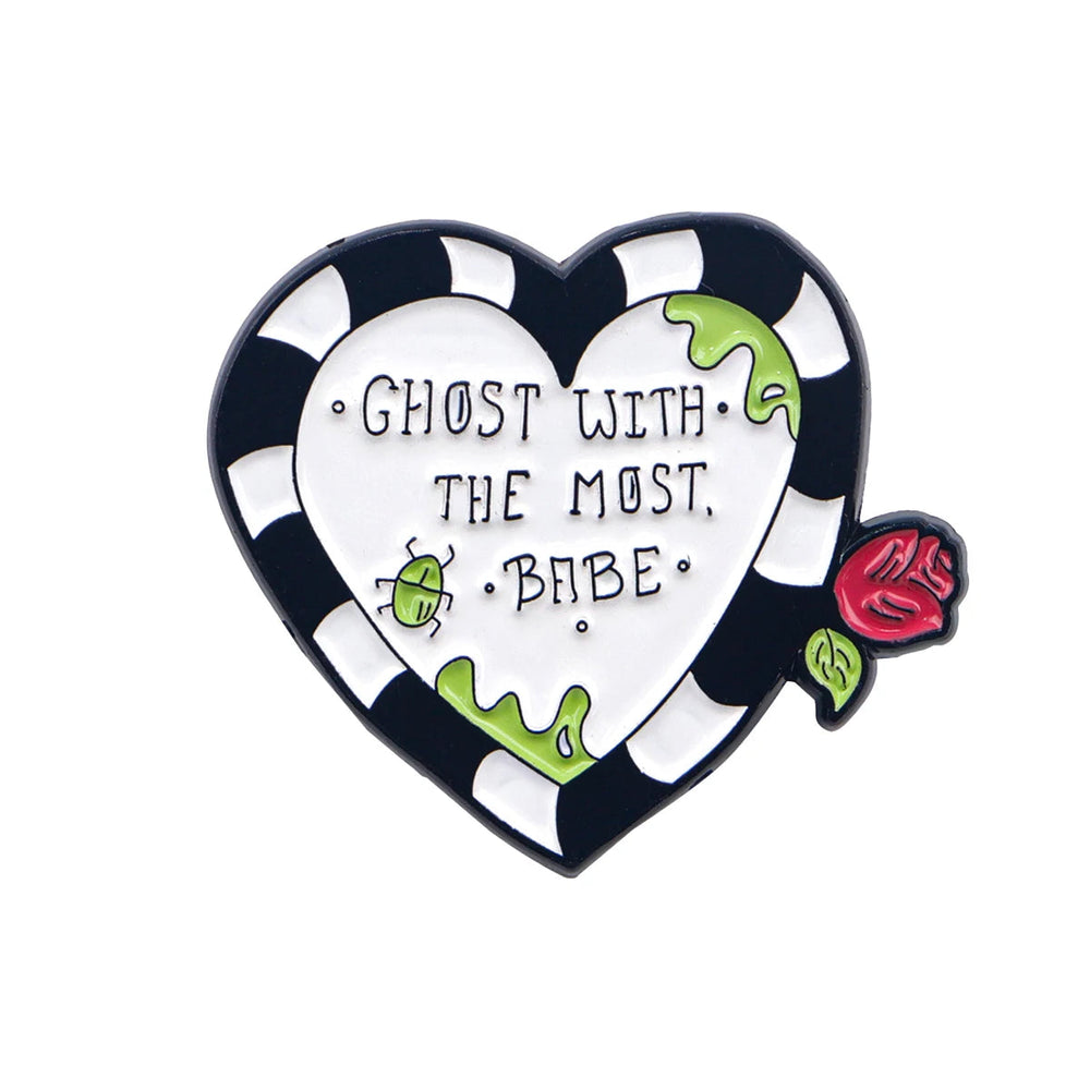 Halloween Accessories Horror Series Enamel Pin Men Women Lapel Pins for Backpack Iron Badges Brooch for Clothes Holiday Gifts Good Vibrations