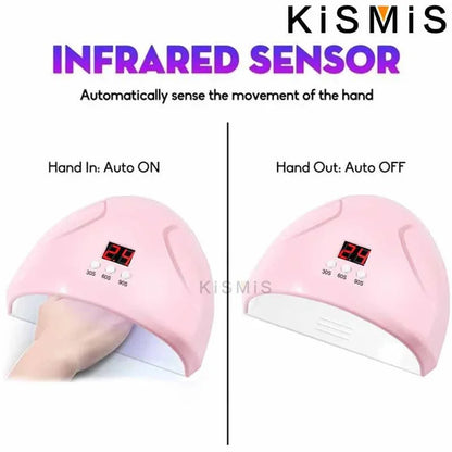 36W UV LED Nail Lamp for Gel Polish Curing Professional Nail Dryer Manicure Machine with Fast Drying Technology Good Vibrations