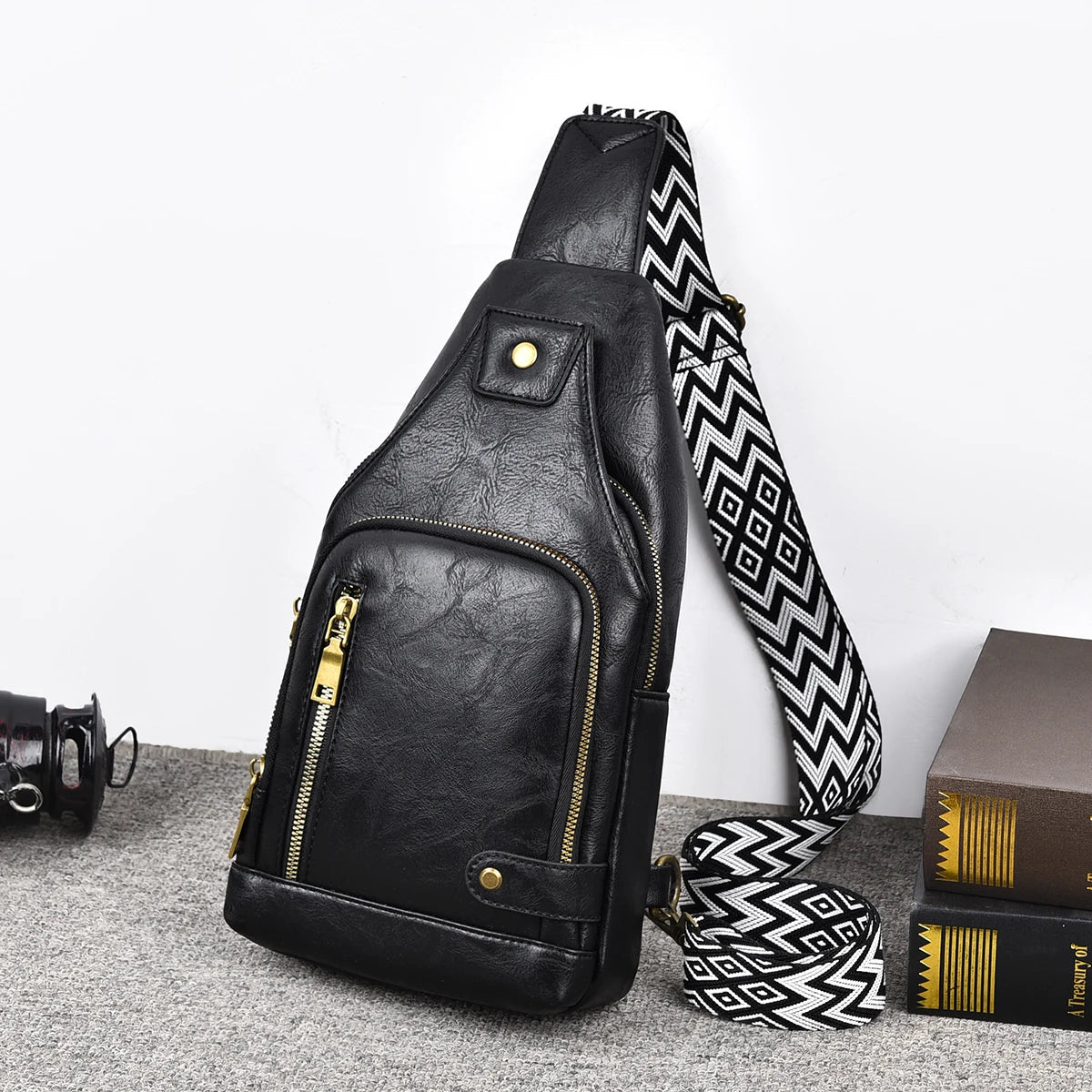 New Shoulder Bag Man  Casual Chest Business Male MultiFunctional Women Backpack Cycling Sports Rucksack Men's Handbag Crossbody Good Vibrations